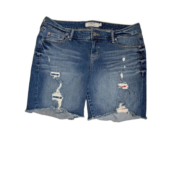 Torrid‎ Denim Distressed Cutoff Jean Shorts Size 18 - Picture 1 of 8